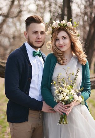 Свадебная фотосессия в стиле рустик